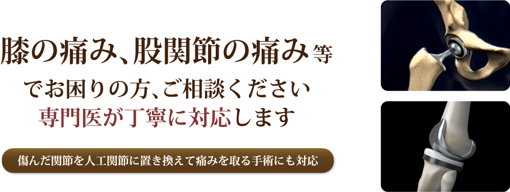 人工膝関節手術・人工股関節手術